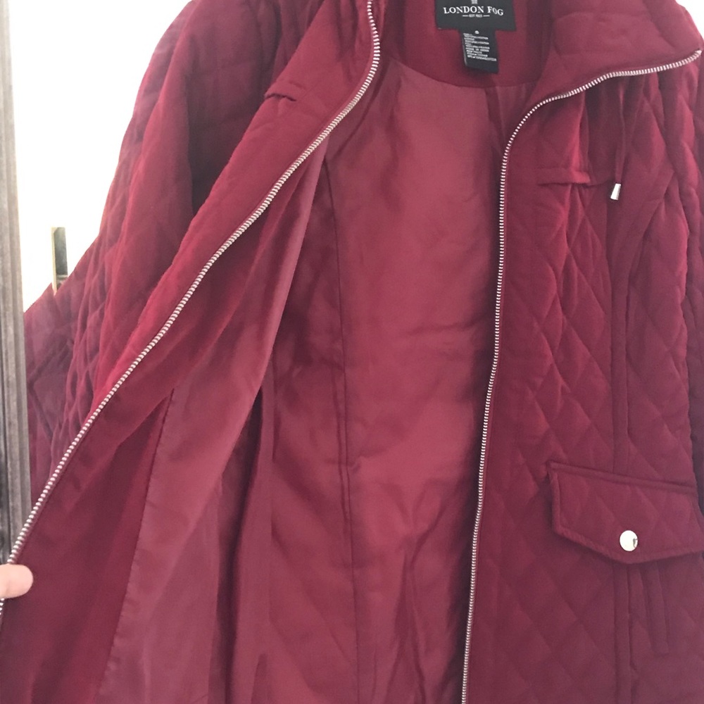 London Fog Quilted Rain Coat - Picture 4 of 6